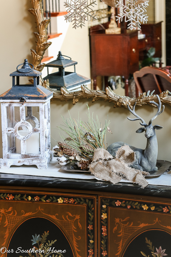 Rustic and Elegant Christmas Entry from Our Southern Home