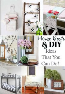 Home decor and DIY ideas that you can do in your home! Fantastic features from Inspiration Monday!