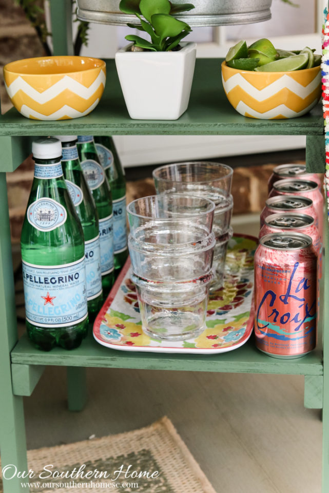 DIY Beverage Stand by Our Southern Home for the #DIHWorkshop at Home Depot #DIY #Sponsored 