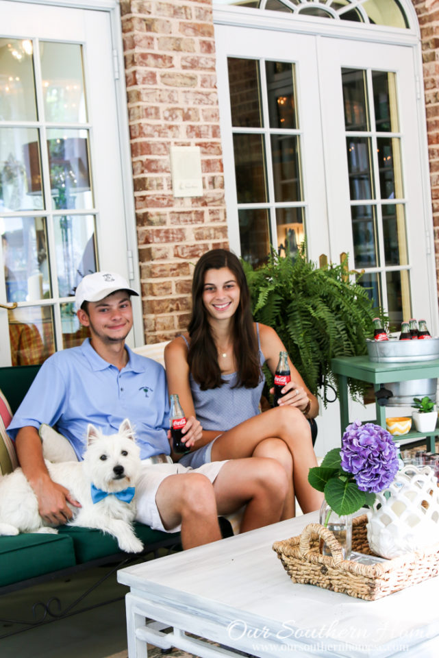 DIY Beverage Stand by Our Southern Home for the #DIHWorkshop at Home Depot #DIY #Sponsored 