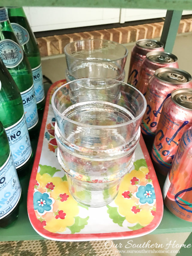 DIY Beverage Stand by Our Southern Home for the #DIHWorkshop at Home Depot #DIY #Sponsored 