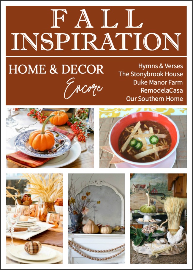 fall decor collage