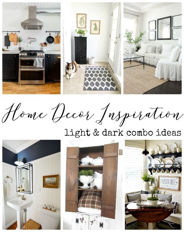 Light & Dark Home Decor Ideas