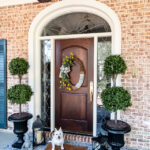 front porch with decor