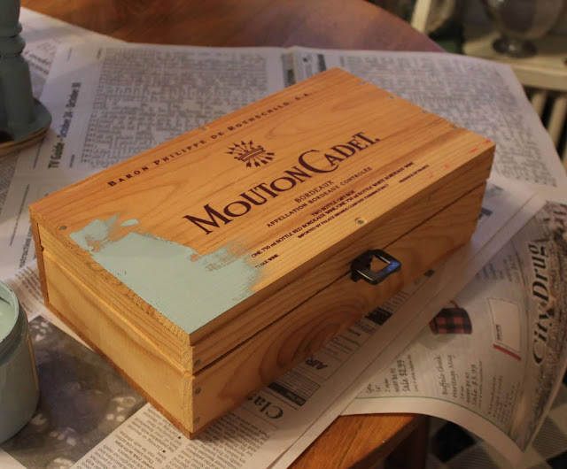 Image for Wooden Boxes Upcycled As Christmas Decor With Paint And Old Sign Stencils