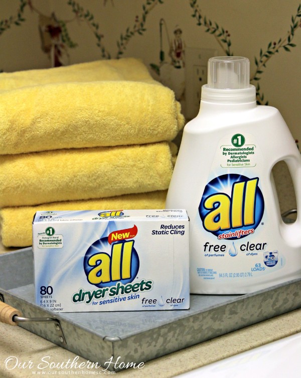 all free clear has only 9 ingredients, that’s less than half the ingredients of Tide Free & Gentle