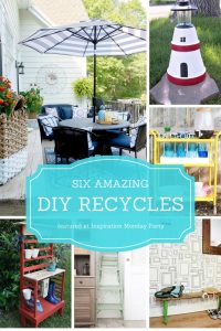 DIY recycled project ideas are the features from this week's Inspiration Monday link party!