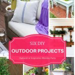 Six outdoor DIY projects are the features from this week's Inspiration Monday link party. #outdoordiy #diy #outdoorliving #planters