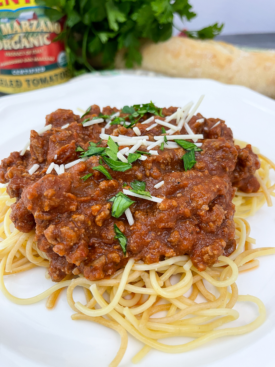 plate of spaghetti