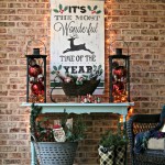 It's the most wonderful time of the year vintage look hand-painted DIY Christmas sign by Our Southern Home. This is much easier that you think! You've got to check it out! #homeforchristmas