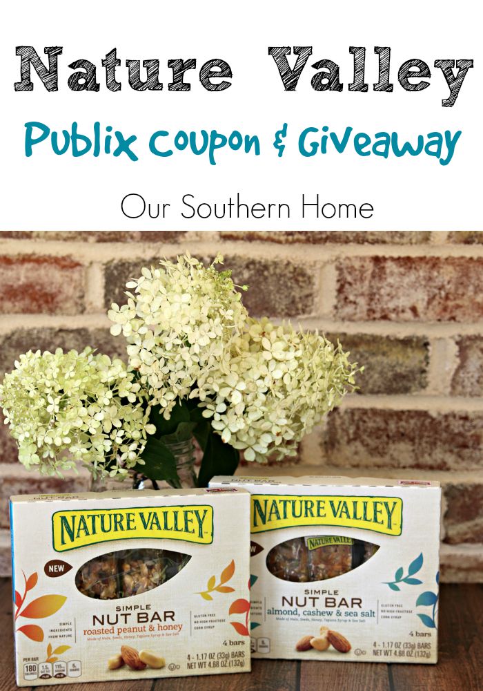 Nature Valley Publix coupon and Giveaway at Our Southern Home #ad #SimplySnacking 