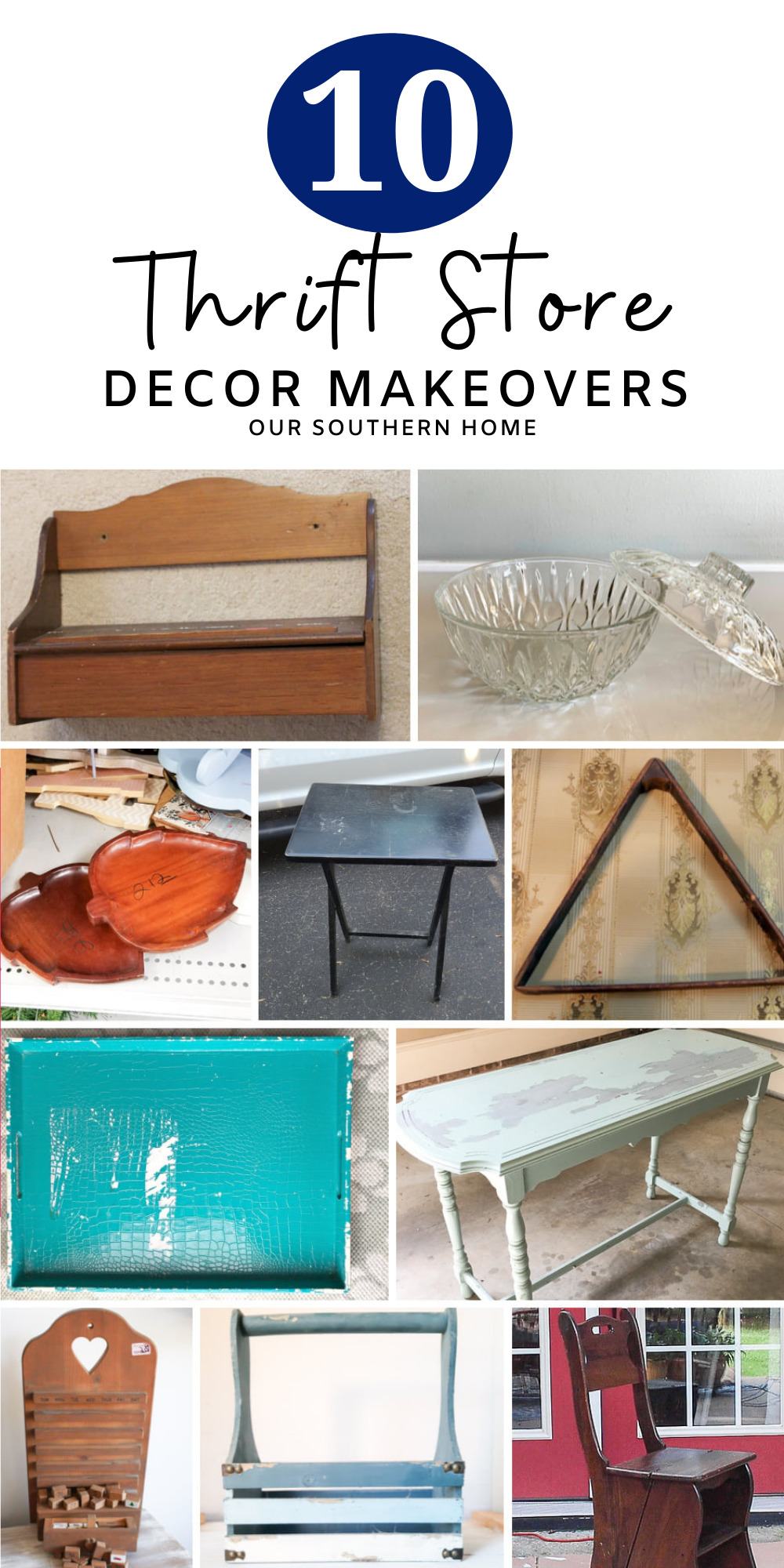 thrift store collage with text overlay