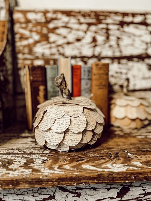 Image for How To Upcycle Old Books For A Unique Pumpkin Craft Idea For Fall