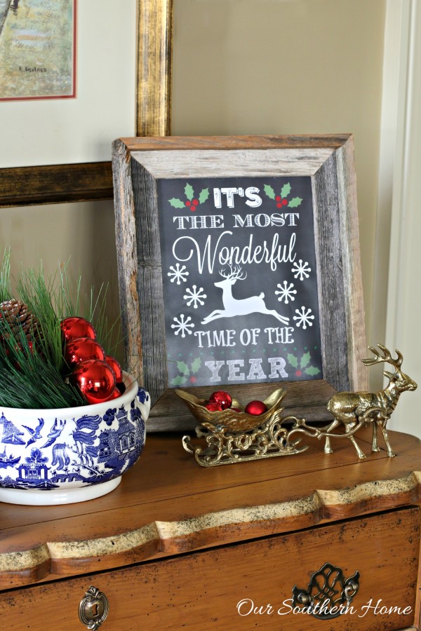 It's the most wonderful time of the year FREE printable perfect for gift giving by Our Southern Home