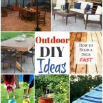 Outdoor DIY Ideas to get your space ready for summertime enjoyment! Join us each week for Inspiration Monday for ideas for your home!