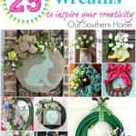 Over 25 spring and summer wreaths to inspire your creativity via Our Southern Home