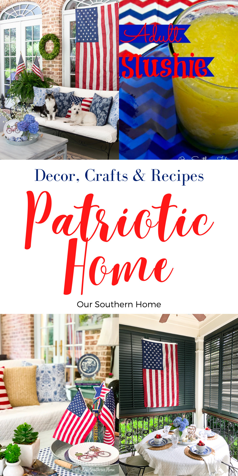 patriotic home decor collage pin