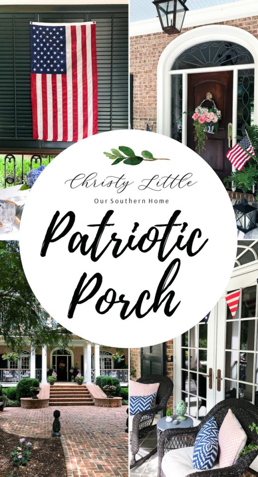 Patriotic Front Porch - Our Southern Home