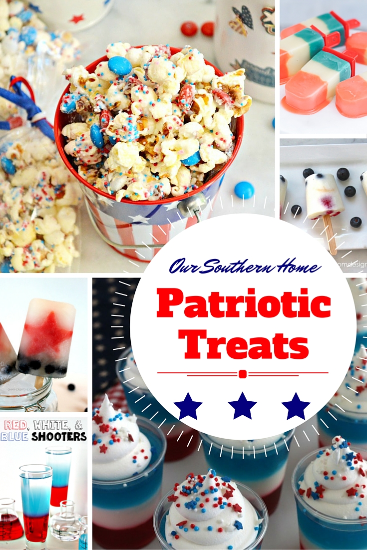 Patriotic treats to celebrate!! via Our Southern Home
