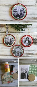 Photo Christmas ornaments are a very simple craft with the aid of Mod Podge by Our Southern Home