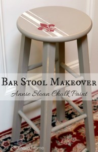 Bar stool makeover with Annie Sloan Chalk Paint via Our Southern Home #chalkpaint #anniesloanchalkpaint