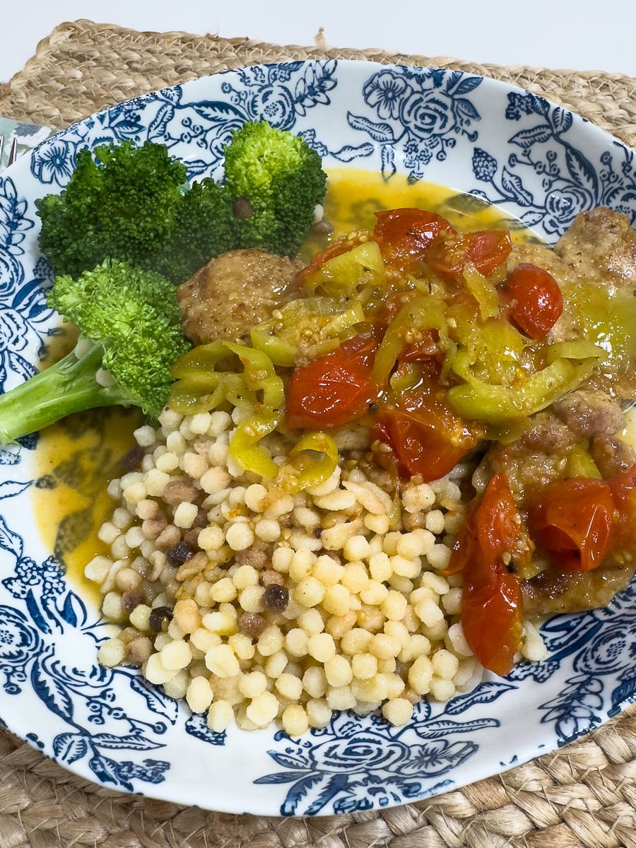 porch chops and pasta