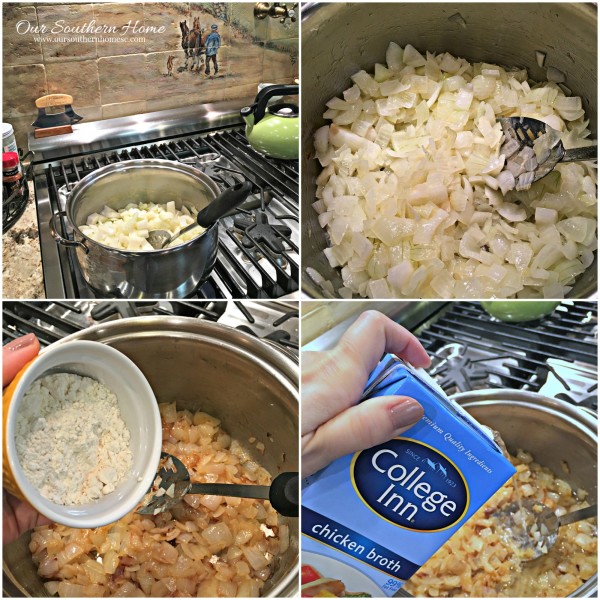 Potato and Onion Soup recipe by our southern home #ad #pourloveinn 