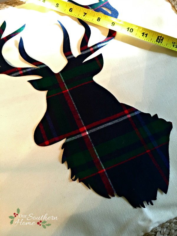 DIY Reindeer Pillow using a Silhouette Cameo by Our Southern Home