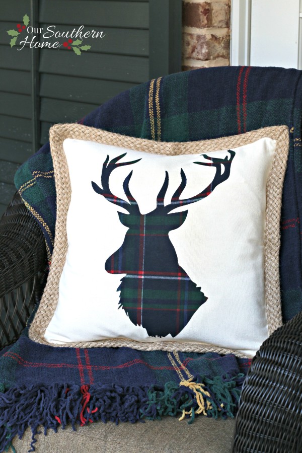 DIY Reindeer Pillow using a Silhouette Cameo by Our Southern Home