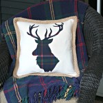 DIY Reindeer Pillow using a Silhouette Cameo by Our Southern Home