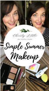 I love how compact these makeup products are for everyday use and travel!! Best makeup I've ever used. Perfect for that simple Summer Makeup! #makeup #over40makeup #travelmakeup #christyLittlestyle