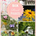DIY Floral Project Ideas for the home and garden are the features from Inspiration Monday weekly link party!