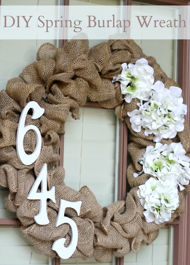 DIY Spring Burlap Wreath