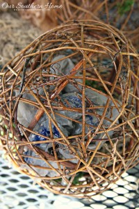 Decorating with string lights: Moss Sphere Tutorial with Our Southern Home