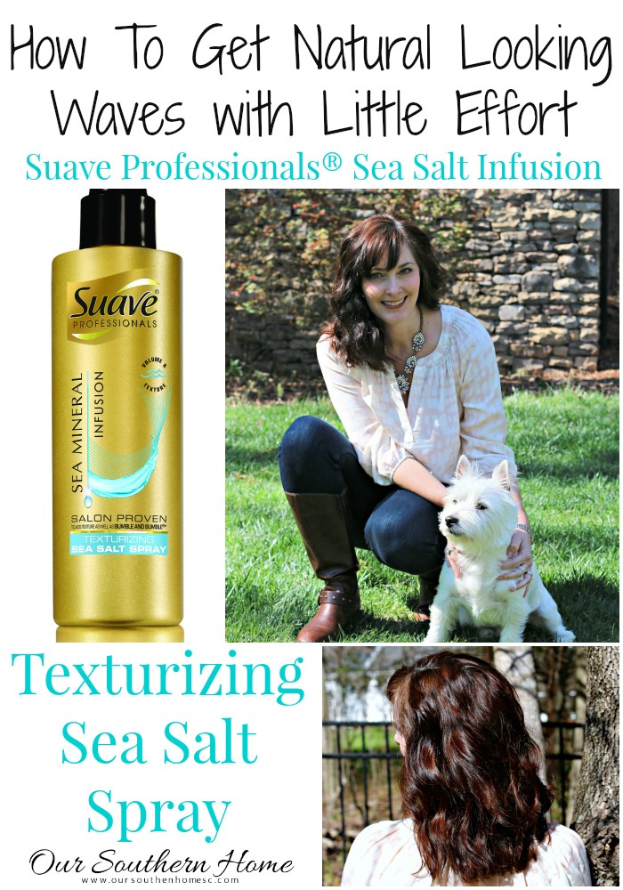 How to get natural looking waves with little effort using the New Suave Professionals® Sea Mineral Infusion Texturizing Spray #ad #BeautyByMe