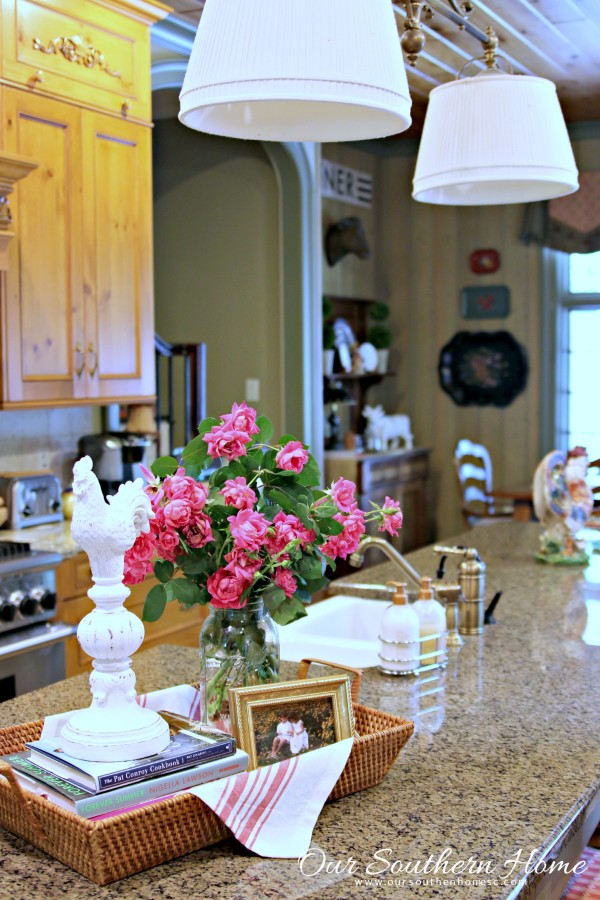 Summer in the kitchen by Our Southern Home. Decorating inspriation for summer.