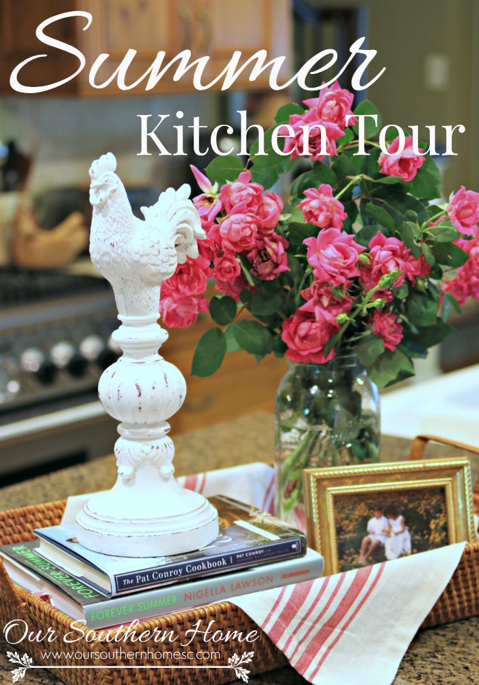 Summer in the kitchen by Our Southern Home. Decorating inspriation for summer.