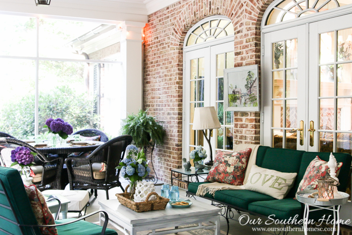 Summer on the screened porch by Our Southern Home #porches #screenedporch