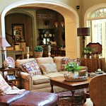 Summer in the family room by Our Southern Home sponsored by Balsam Hill