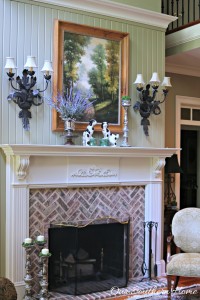 Summer in the family room by Our Southern Home sponsored by Balsam Hill