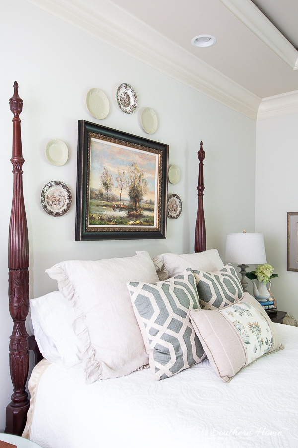 rice bed with lots of pillows