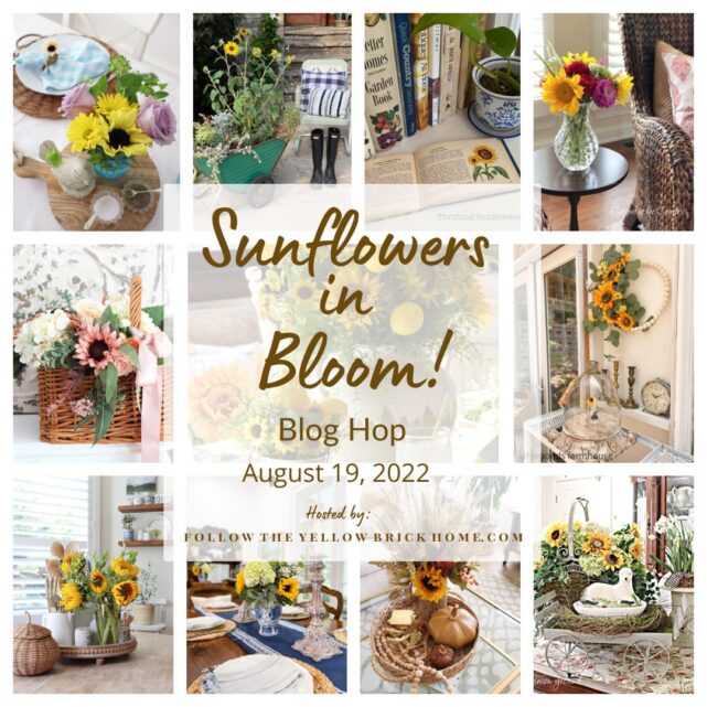 sunflower graphic with text overlay