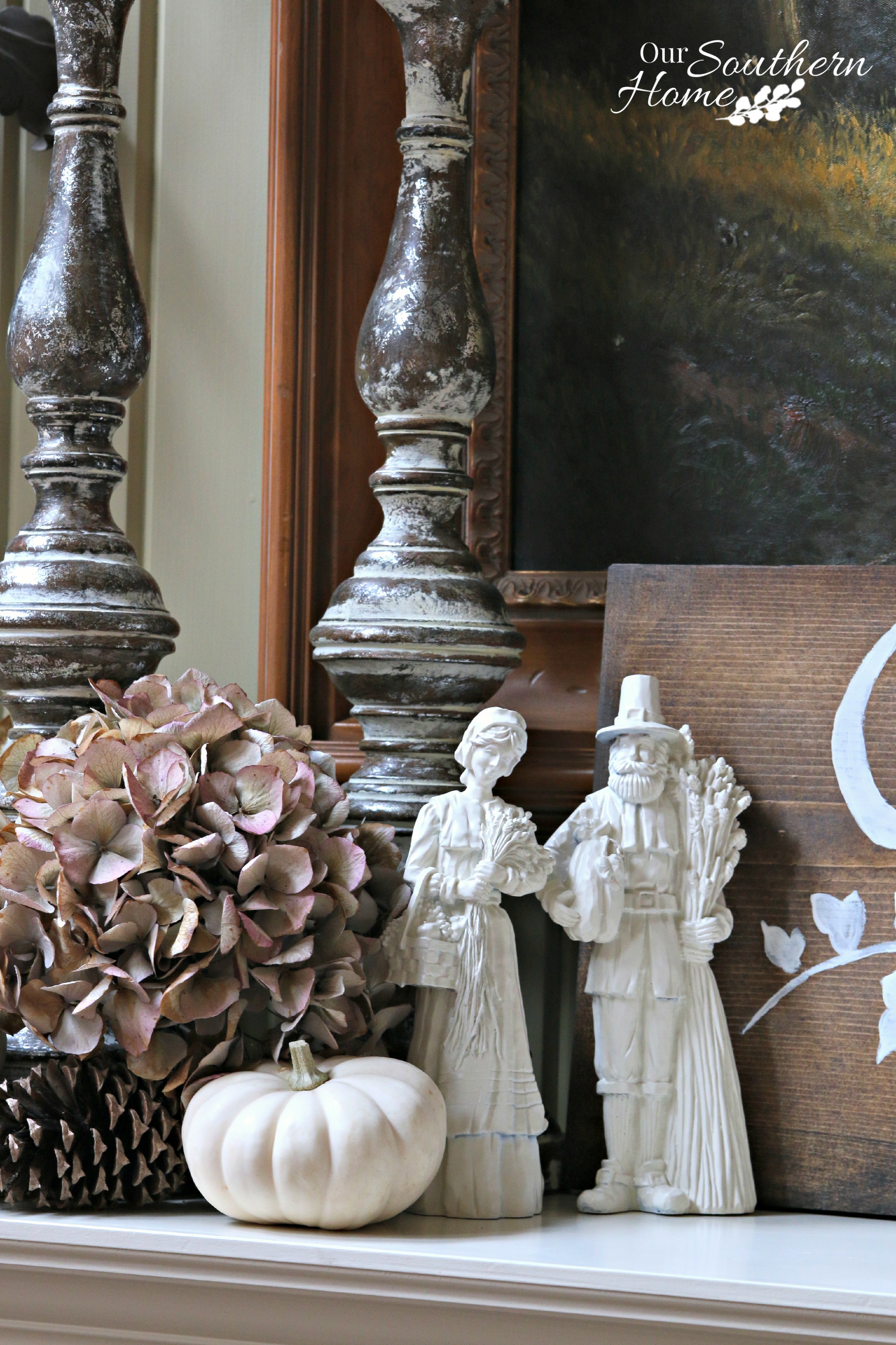 Thanksgiving Mantel Decorating Challenge