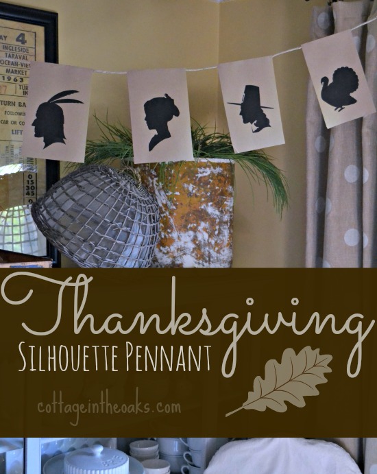 Thanksgiving Silhouette Pennant