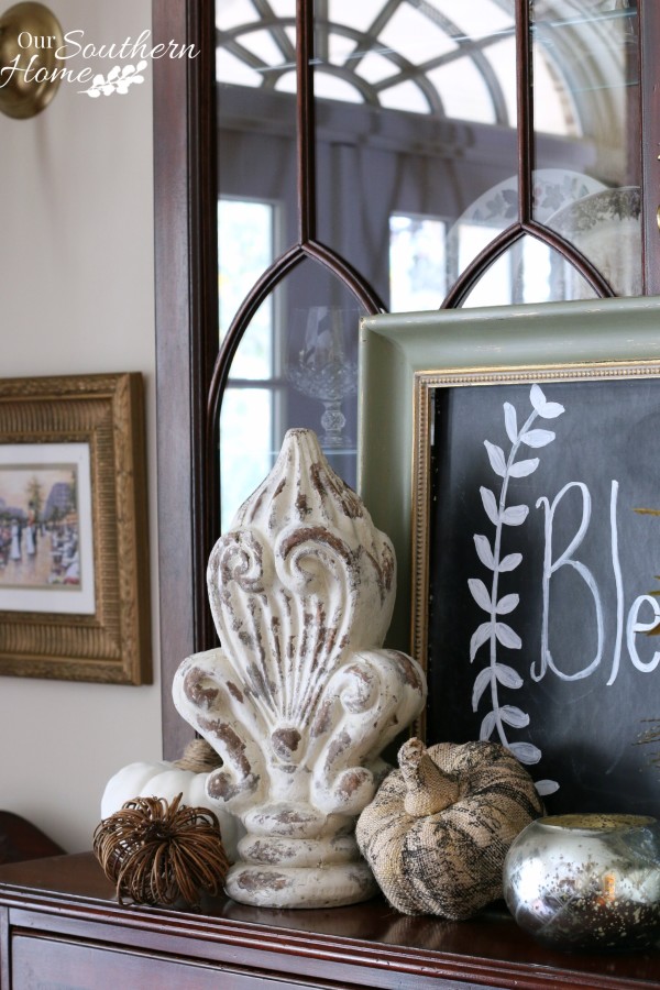Thanksgiving tablescape for 2015 by our southern home 1