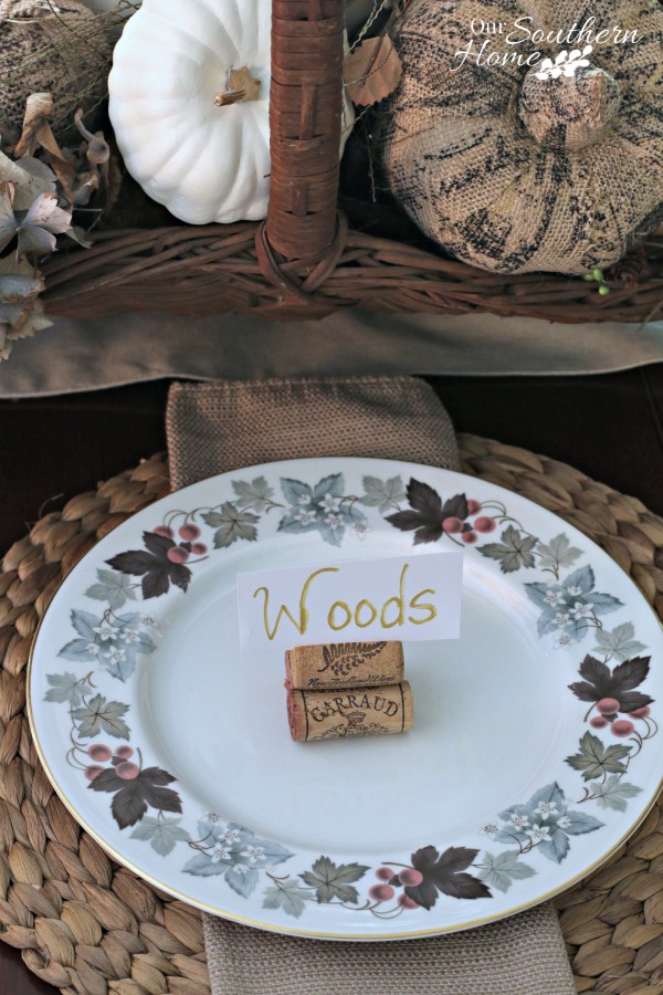 Thanksgiving tablescape for 2015 by our southern home 15
