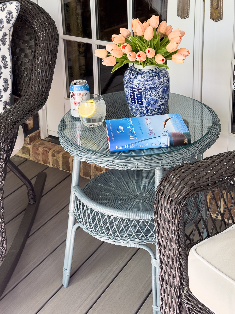 wicker table