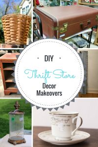 Thrift store basket gets a simple farmhouse makeover with paint!