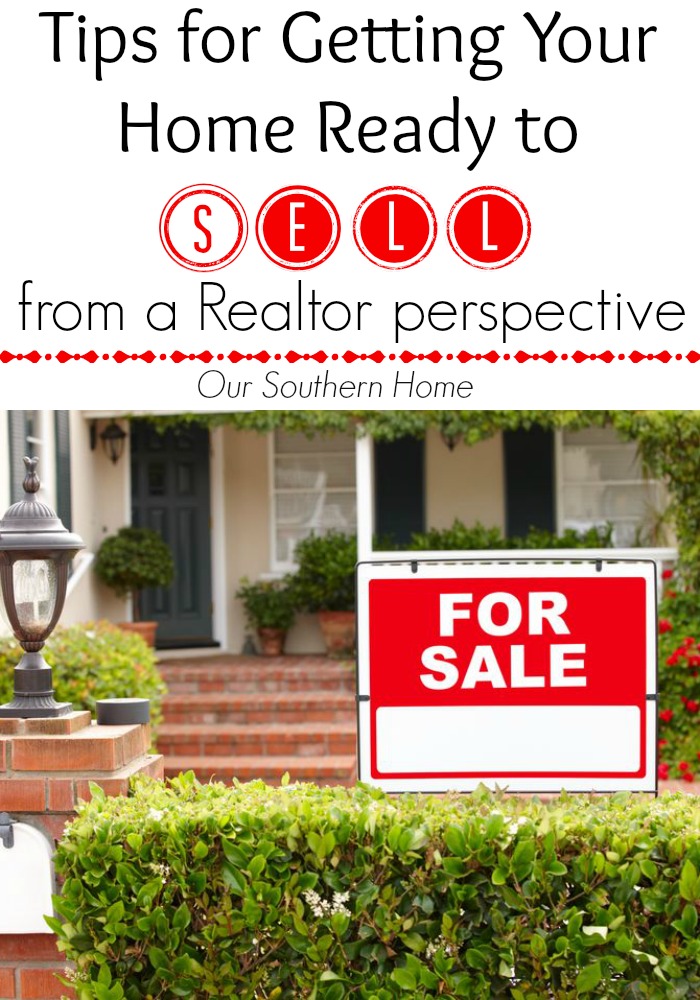 Tips for getting your home ready for sale from a Realtor perspective via Our Southern Home