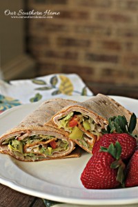 Turkey and Ham Lunchbox Wrap Recipe/#ad #HillshireFarmNaturals/ www.oursouthernhomesc.com